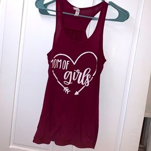 “Mom of Girls” 💖 razorback tank